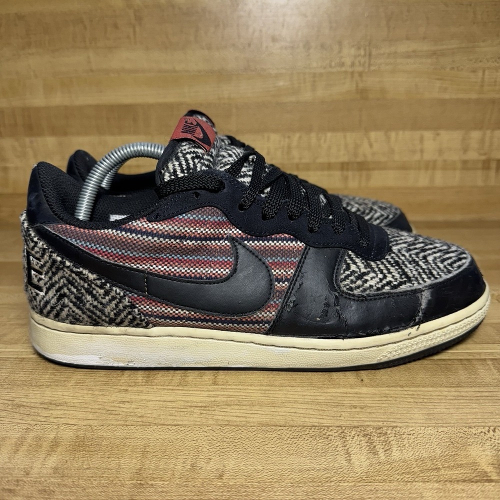Rare Nike Terminator Low Braid Check Pack Skate Shoes 308841-002 Size Men's 9